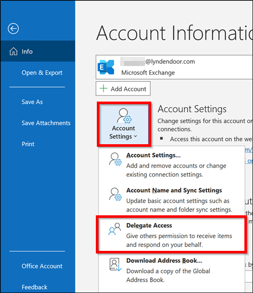 how to add delegated mailbox in new outlook